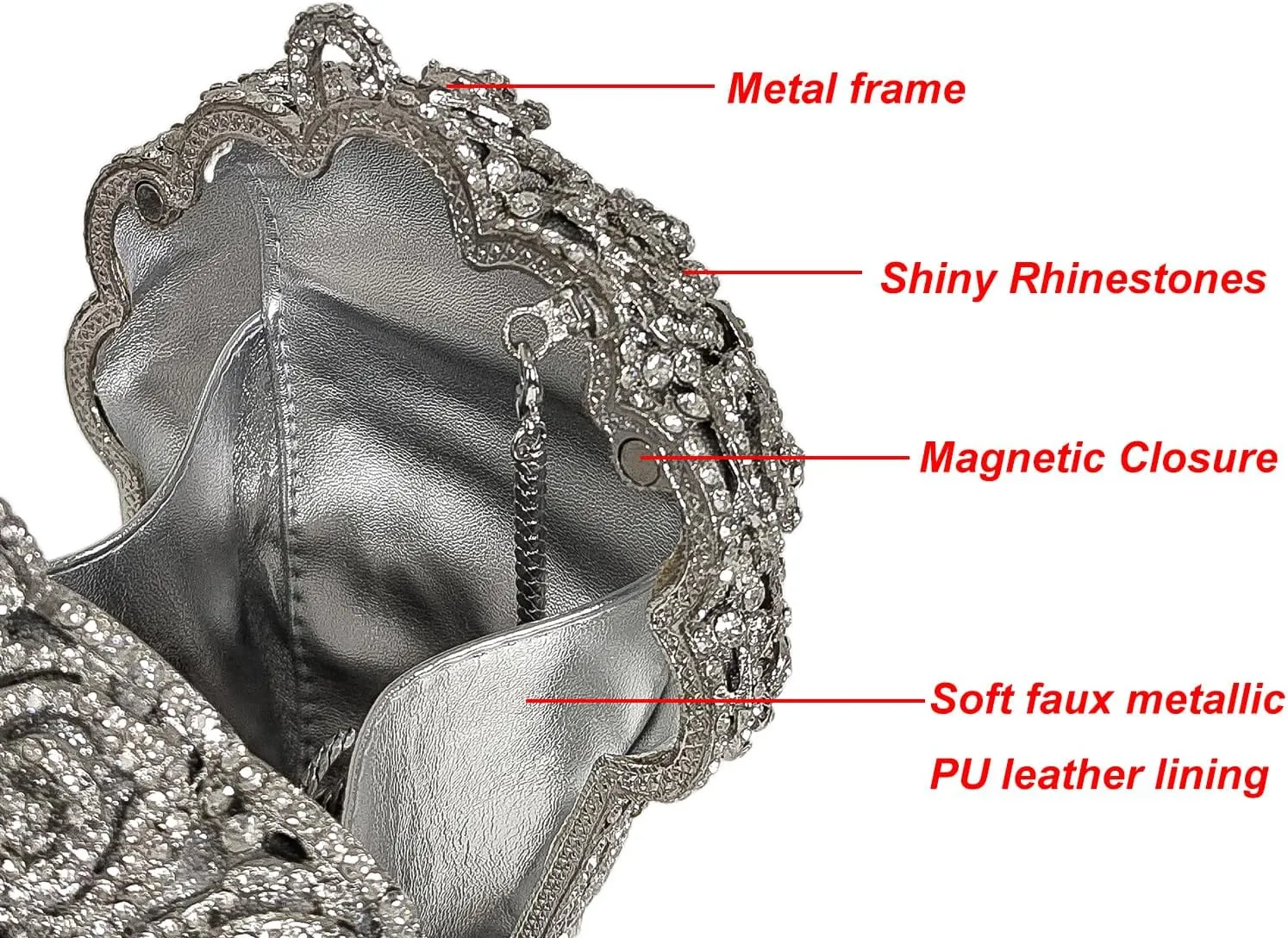 Rose Bouquet Shaped Crystal Clutch Flower Evening Bag Women Formal Bridal Party Floral Rhinestone Handbag Purse