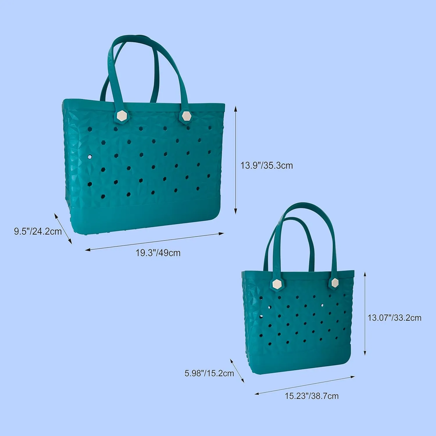 Rubber Beach Bag X-Large Rubber Tote Bag Waterproof Sandproof for Outdoor Versatile Easy Clean Tote Bags