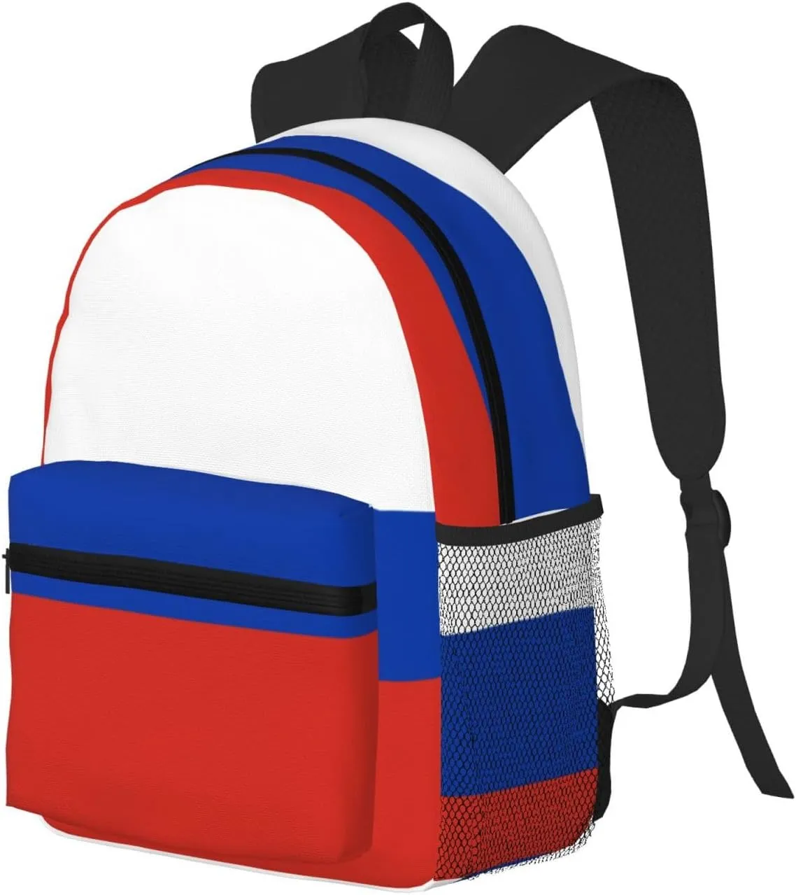 Russian Flag Fashion Backpack,Casual Daypack Backpacks For Men Women, Laptop Bag Travel Hiking Camping
