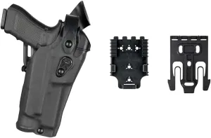 Safariland 6360RDS Level Three Retention Duty Holster, Red Dot Sight Compatible, STX Plain Black, Right Hand, Fits: Glock 17/22 Streamlight TLR 2