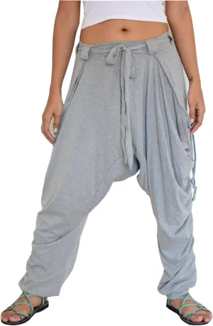 Sakoonee Women Men Baggy Harem Pants Lounge Trousers Palazzo Dhoti Style 2 Pockets Cotton