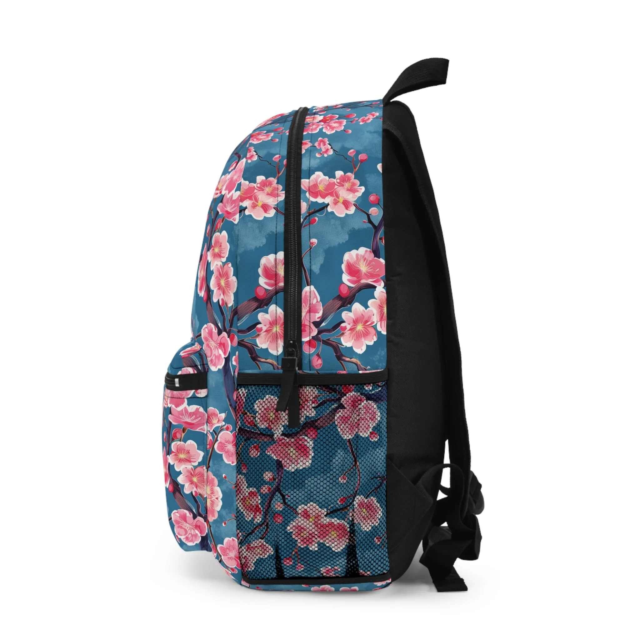 Sakura Blossoms Vibrant Colored Pattern Backpacks For Men Women Kids School Travel, Capacity School Backpacks
