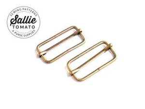 Sallie Tomato Slider Buckles 1.5" AB