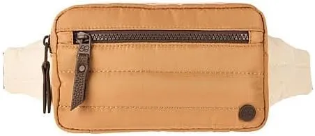 Samantha Brown To-Go Quilted Belt Bag (Taupe Colorblock)