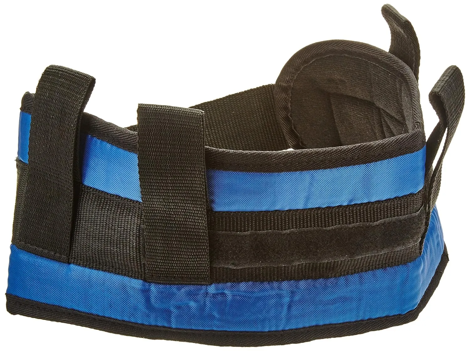 Sammons Preston Padded Gait Belt with Handles, 5.5" Wide Transfer Belt with 4 Loops & Quick Release Buckle, Limited Mobility Aid Belt for Patient Transfer & Care, Blue, Small Belt Fits 24"-30" Waist
