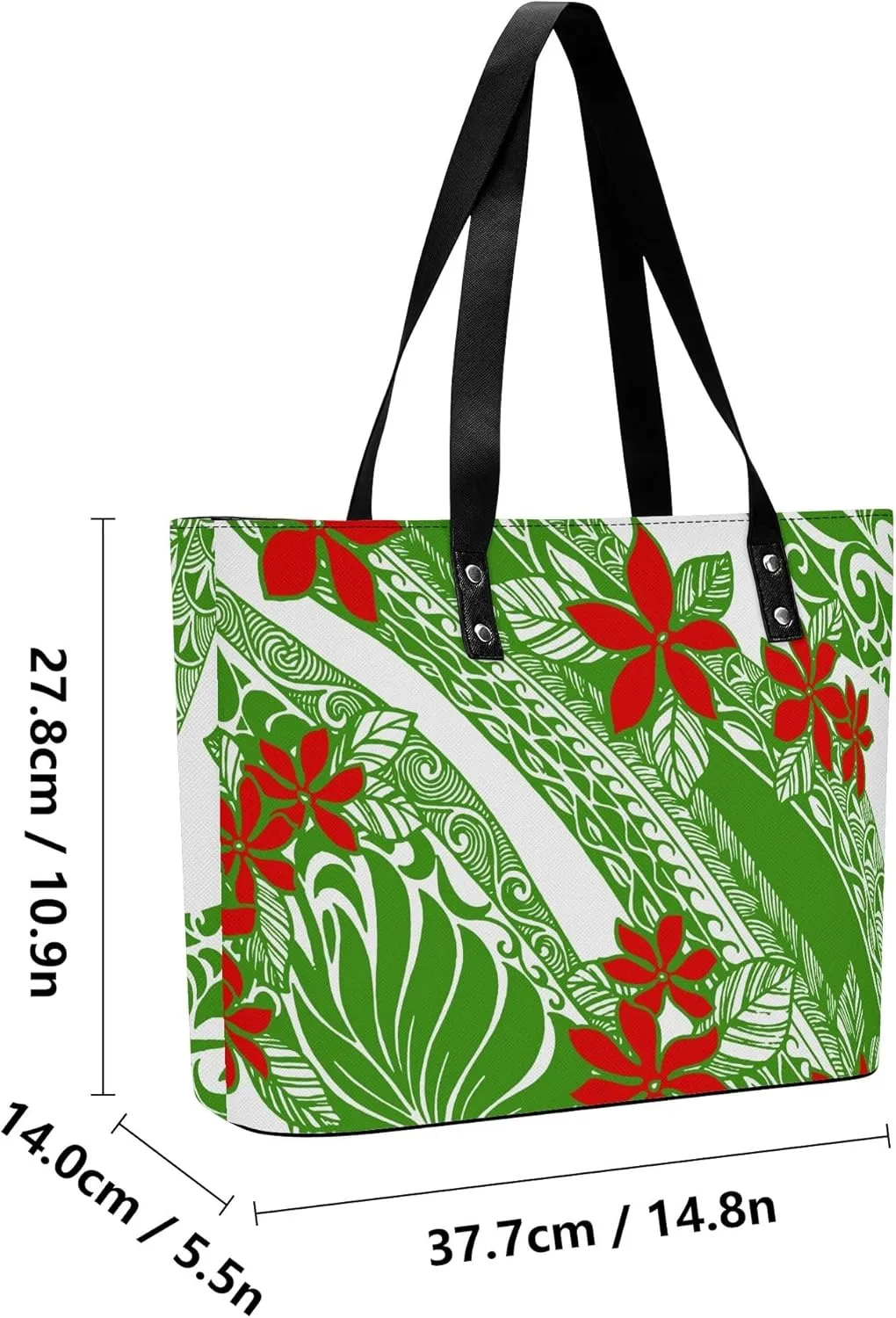 Samoa Tribal Design Women'S Handbag Large Capacity Shoulder Bag Polynesian 2-Piece Women'S Bag The Same Purse
