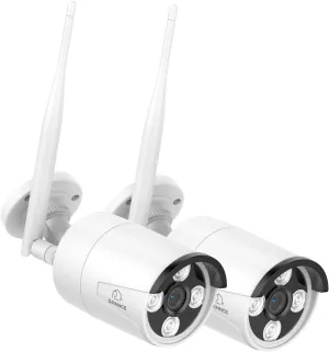 SANNCE 8MP Full-Color H.264  Outdoor Wireless Security Camera with 2-Way Audio, Dual-Band WiFi 2.4G/5.8G, Motion/Human Detection & Alarm, 100ft Night Vision Surveillance Camera