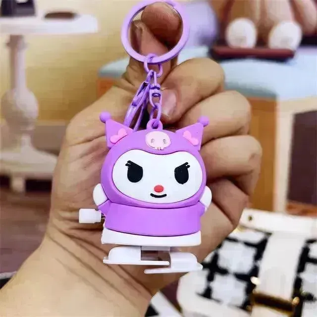 Sanrio Kuromi Winding Walking Keychain