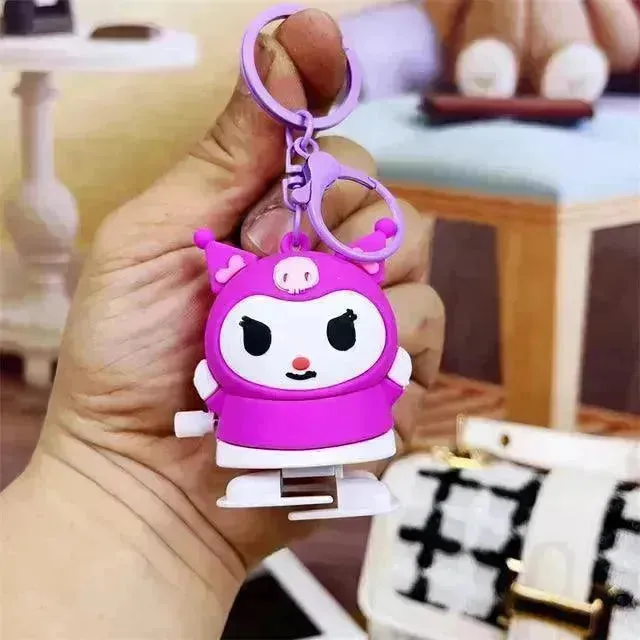 Sanrio Kuromi Winding Walking Keychain
