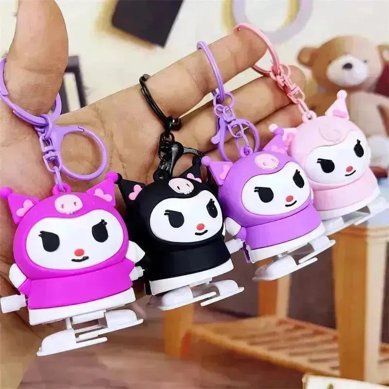 Sanrio Kuromi Winding Walking Keychain