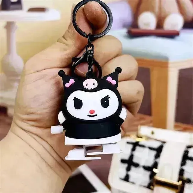 Sanrio Kuromi Winding Walking Keychain