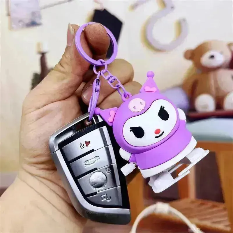 Sanrio Kuromi Winding Walking Keychain