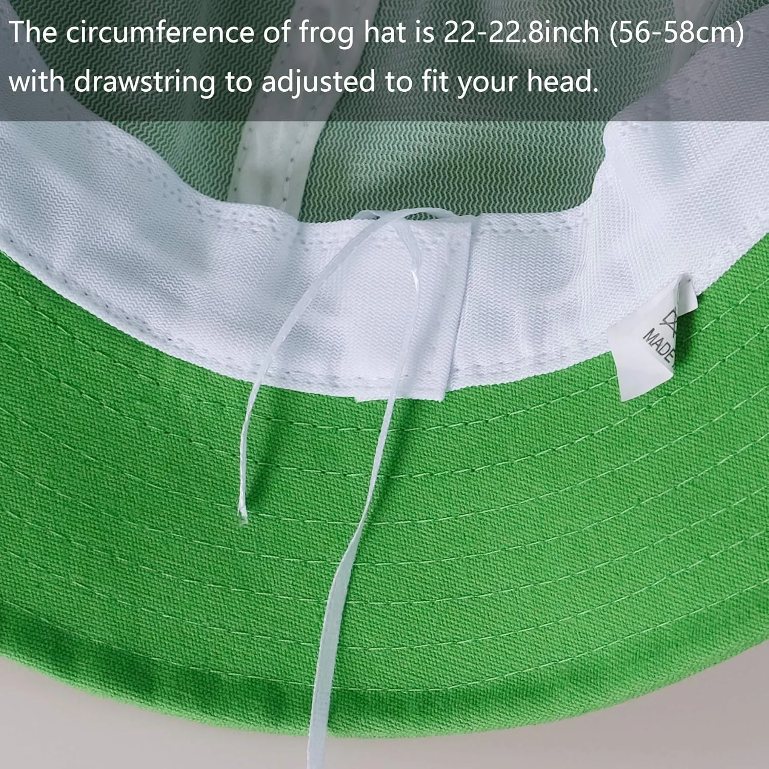 SAOROPEB Frog Bucket Hat - Cotton Funny Fisherman Hat for Adult Teens & Men