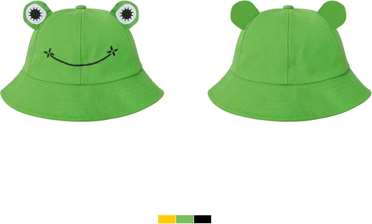 SAOROPEB Frog Bucket Hat - Cotton Funny Fisherman Hat for Adult Teens & Men