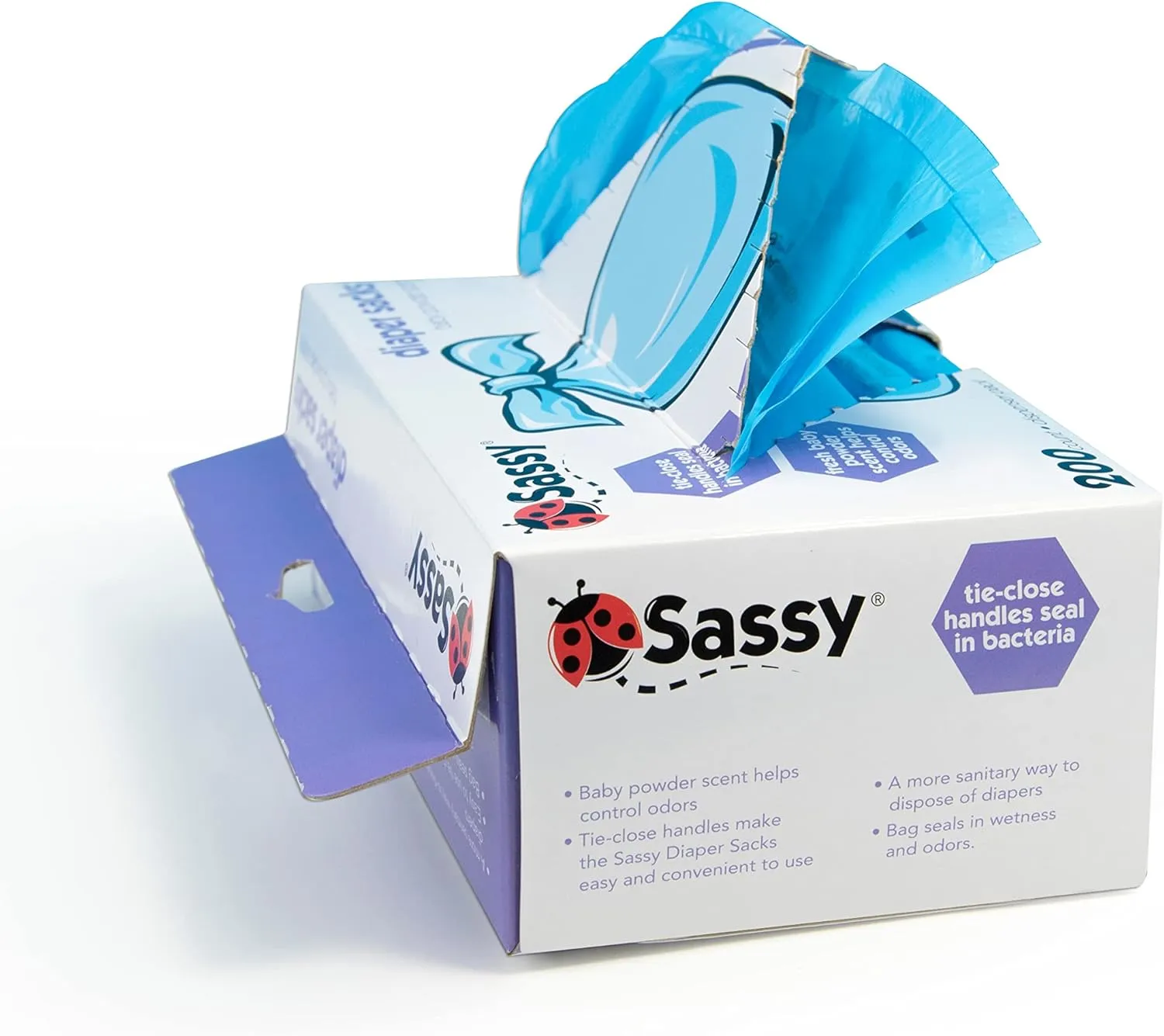 Sassy Disposable Diaper Sacks, 400 Count (Pack of 2)