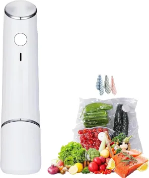 Savourfresh Vacuum Sealer, Savour Fresh Sealer, Handheld Portable Cordless Vacuums Sealers for Travel, With Reusable Sous Vide Bags (Vacuum Sealer   15 Bags)