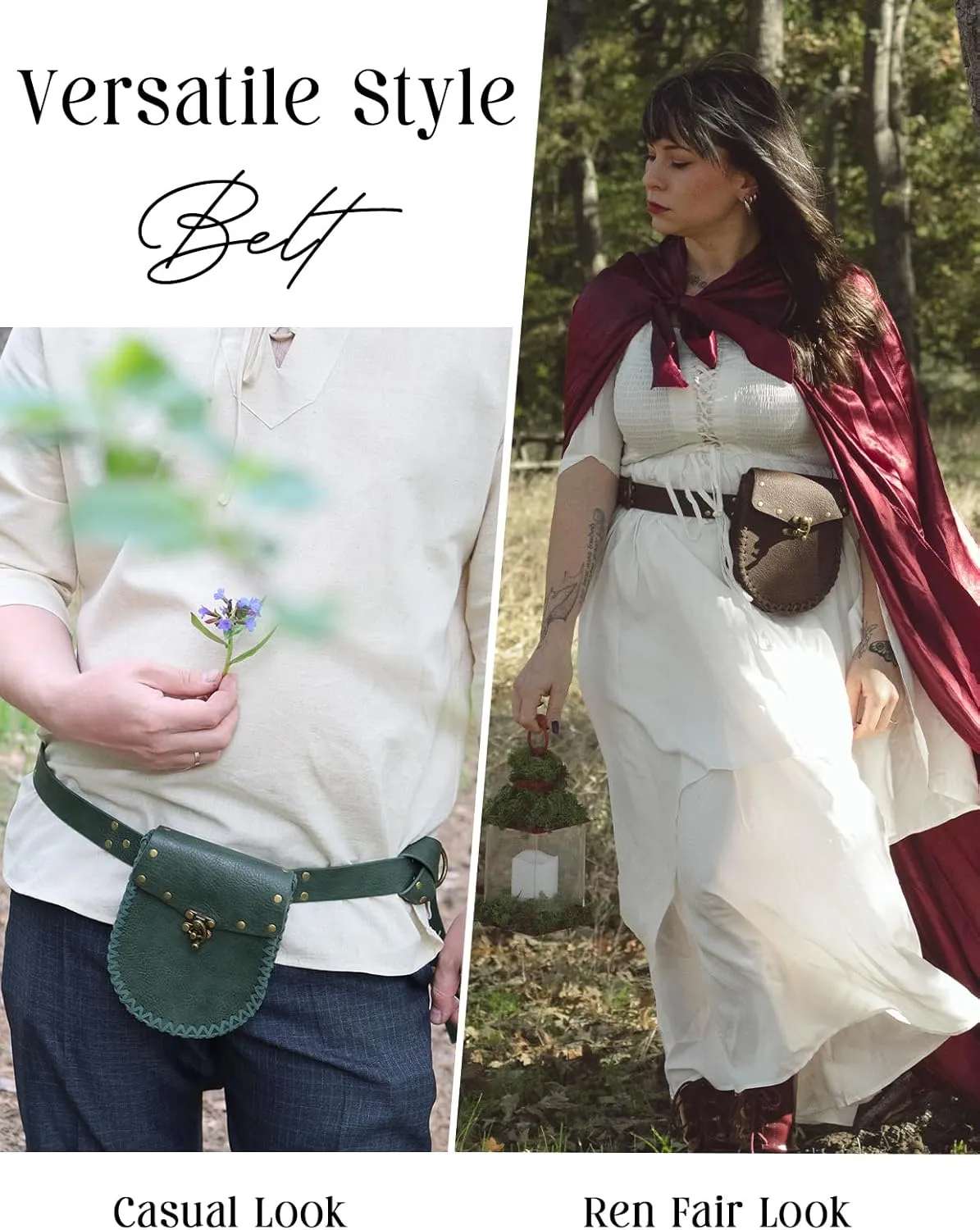 Scarlet Darkness Renaissance Belt Pouch Medieval Belts Pirate Viking Belt Renaissance Accessories
