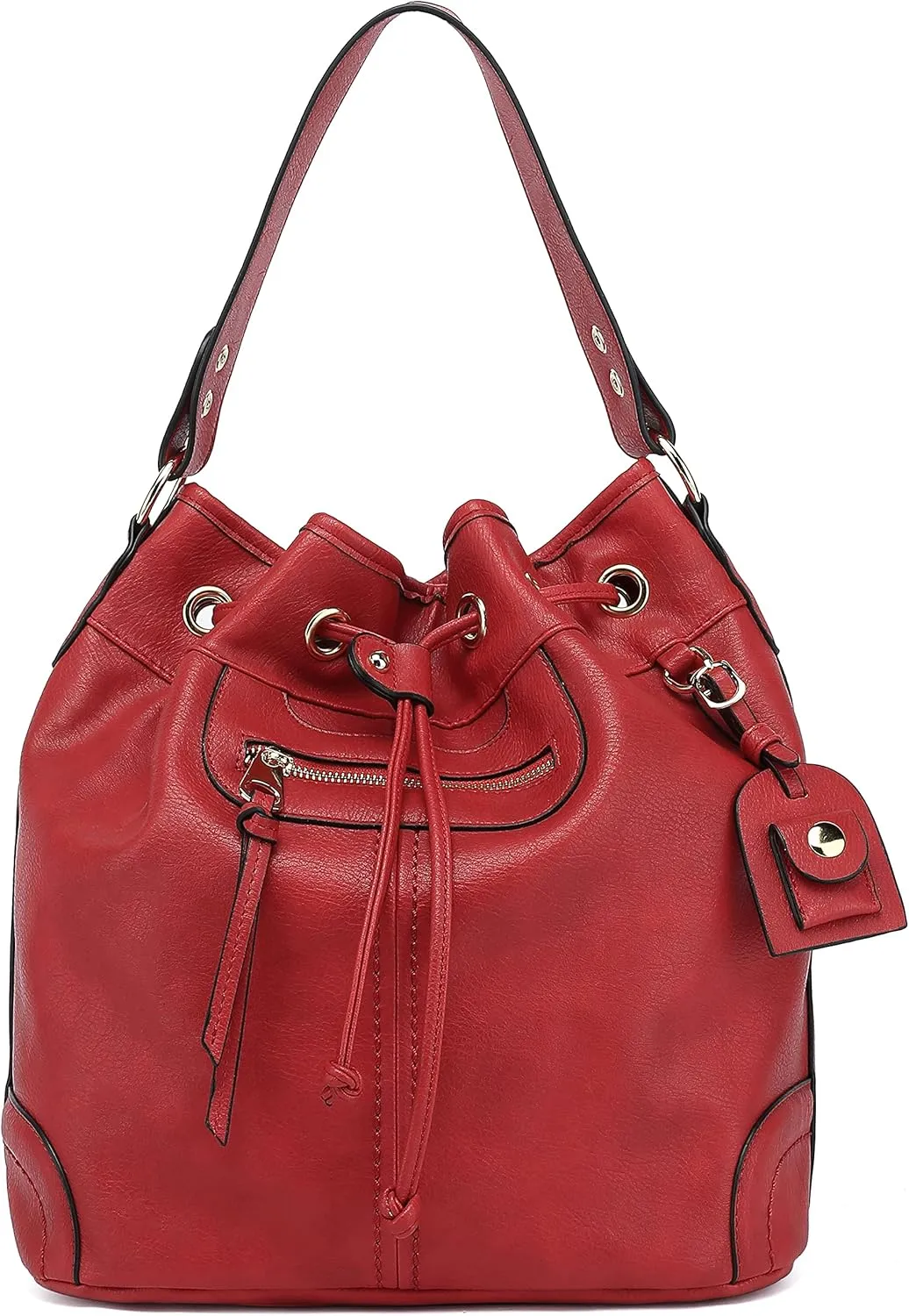 Scarleton Purses and Handbags, Drawstring Bucket Bag, Hobo Bags for Women, Crossbody Bag, Multi Pocket Shoulder Bag, H1078