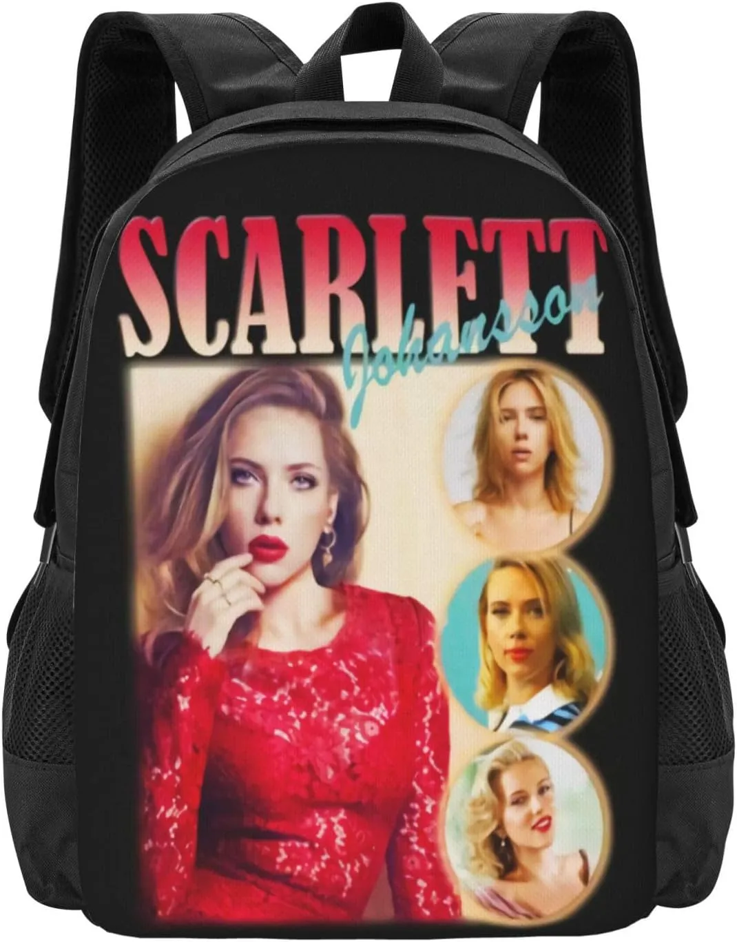 Scarlett Actors Johansson Backpack Laptop Computer Backpacks Travel Bag Double Shoulder Daypack for Work Hiking 15.6 Inch