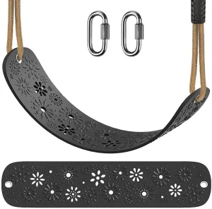 SELEWARE Swing Set Accessories Kids Swing Seat with Adjustable Rope Backyard Swingset Replacement for Both Indoor and Outdoor use Stylish Design Support 500 lbs