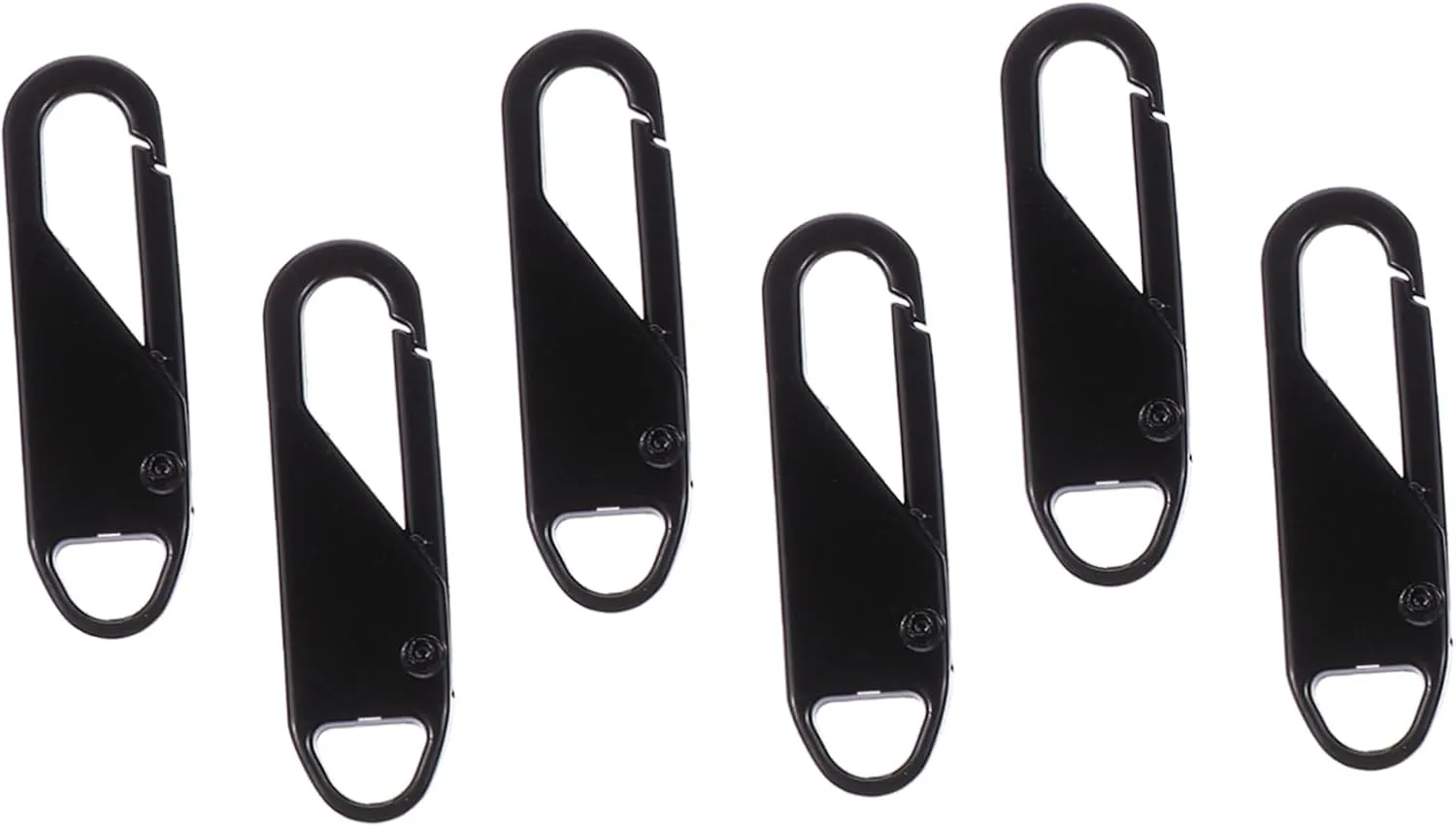 SEWACC Zipper Pullers 6pcs Set Replace Broken Tabs Fit Handbags Backpacks Suitcases