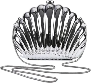 Shell-Shaped Evening Bags for Women Acrylic Handbags for Women Clutch and Purse Satchel Shoulder Bag for Party Wedding