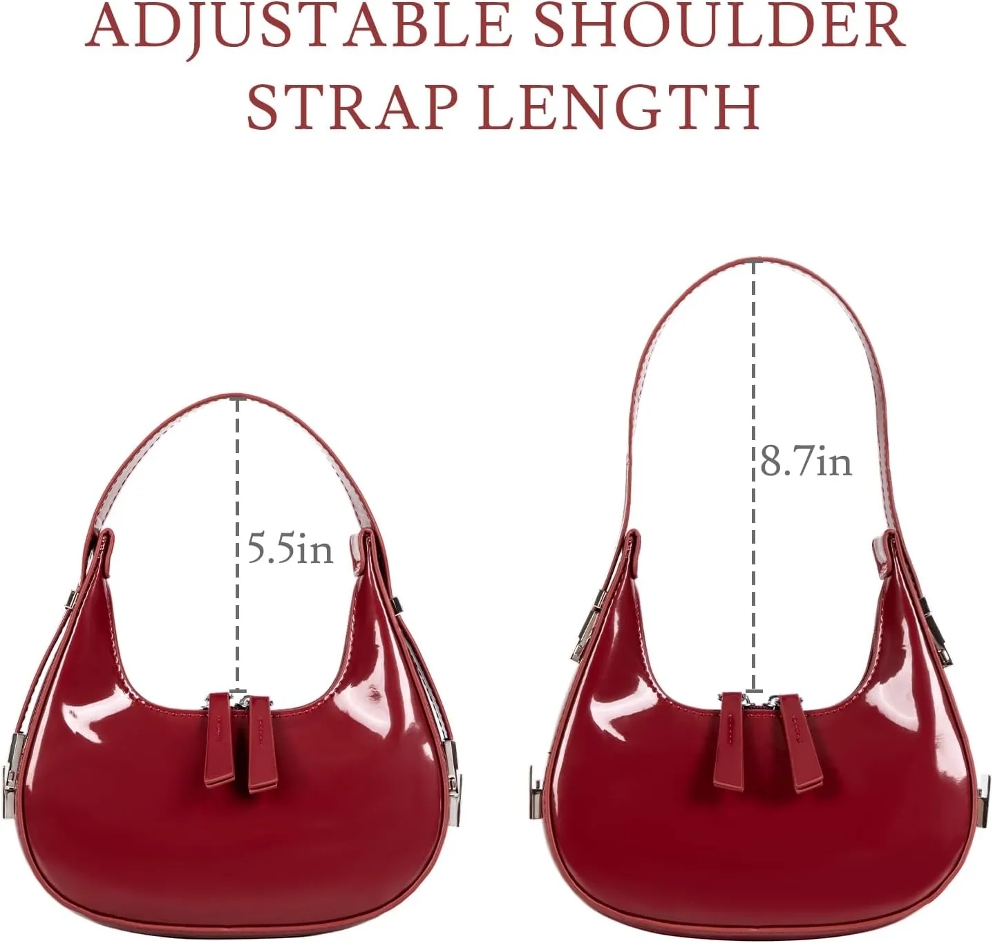 Shoulder Bag Crescent Retro Y2k Hobo Handbags 90s Underarm Purse Bag Fashion Clutch Purses for Women
