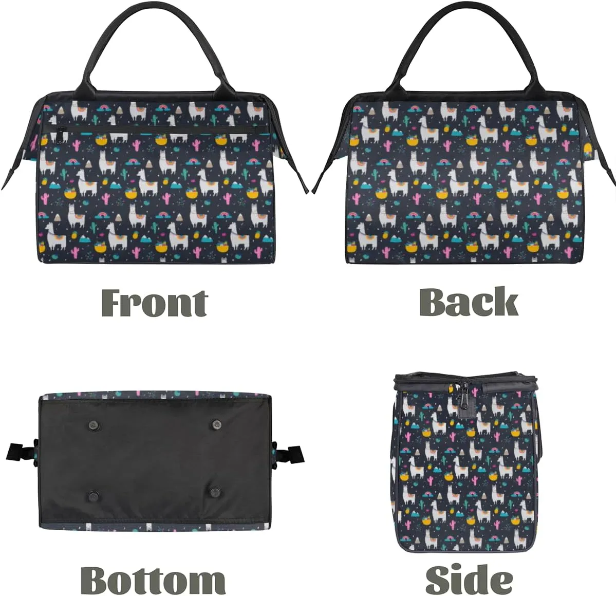 Shoulder Tote Bag for Women, Tote Purse with Zipper Large Handbag for Travel Work Gym
