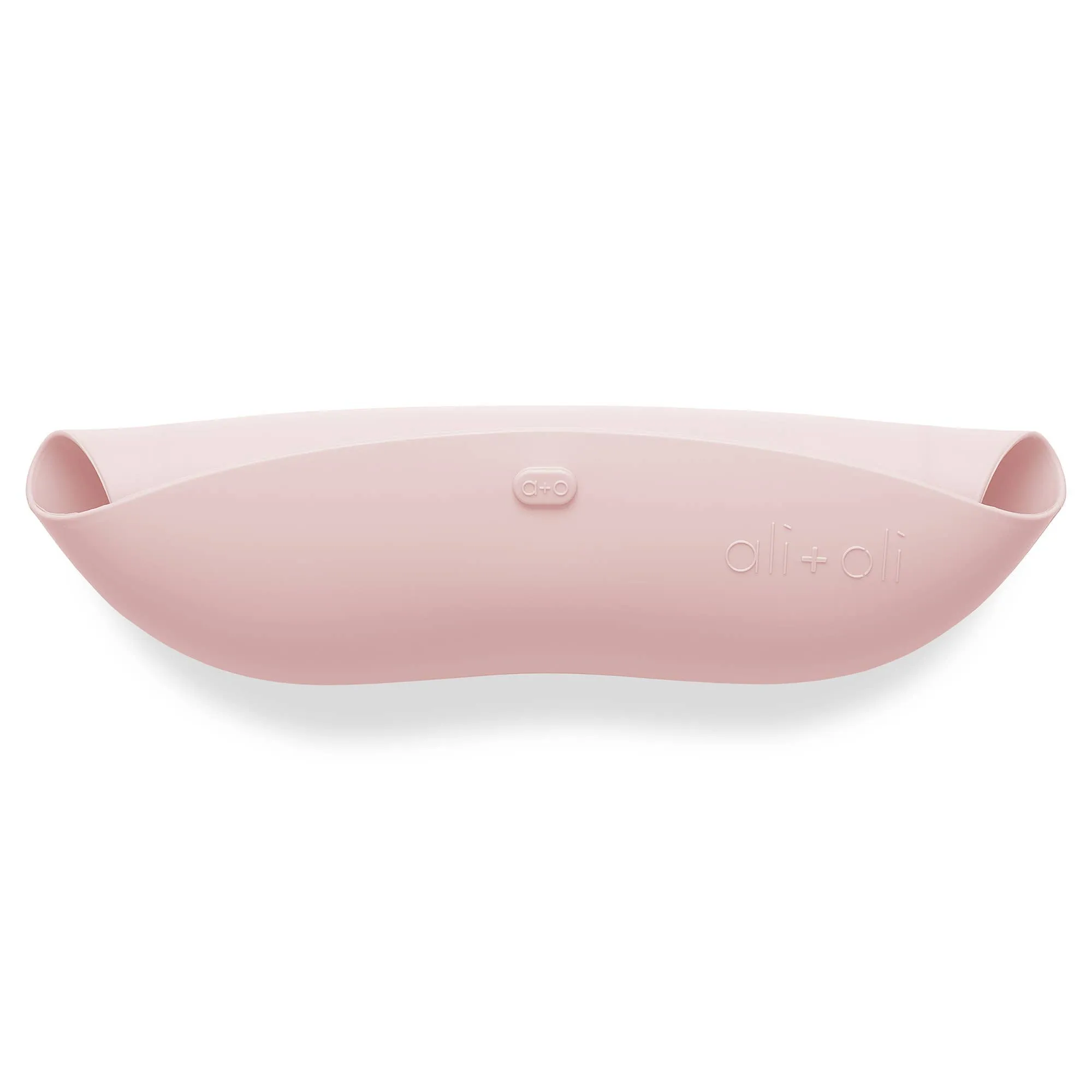 Silicone Baby Bib Roll Up & Stay Closed (True Pink)