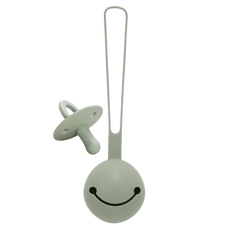 Silicone Pacifier Holder for Two Pacifiers Easy Clean