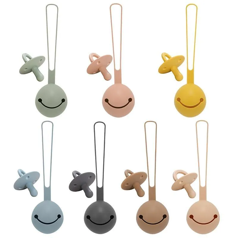Silicone Pacifier Holder for Two Pacifiers Easy Clean