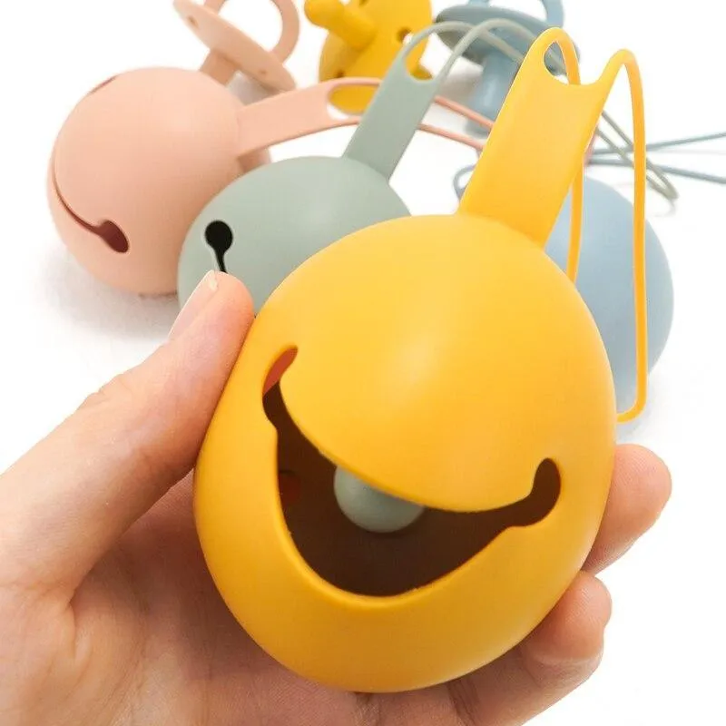 Silicone Pacifier Holder for Two Pacifiers Easy Clean