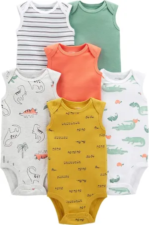 Simple Joys by Carter's baby-boys 6-pack Short-sleeve Bodysuit