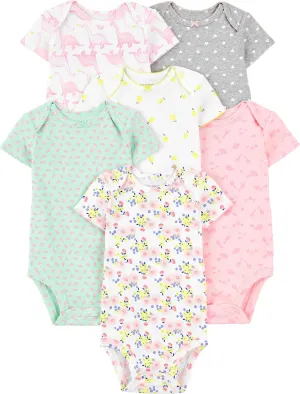 Simple Joys by Carter's baby-girls 6-pack Short-sleeve Bodysuit