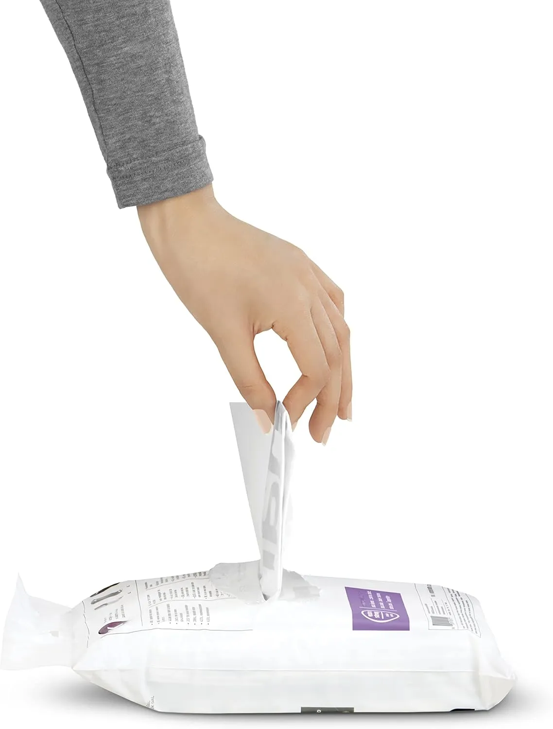 simplehuman Code H Custom Fit Drawstring Trash Bags in Dispenser Packs, 100 Count, 30-35 Liter / 8-9.2 Gallon, White