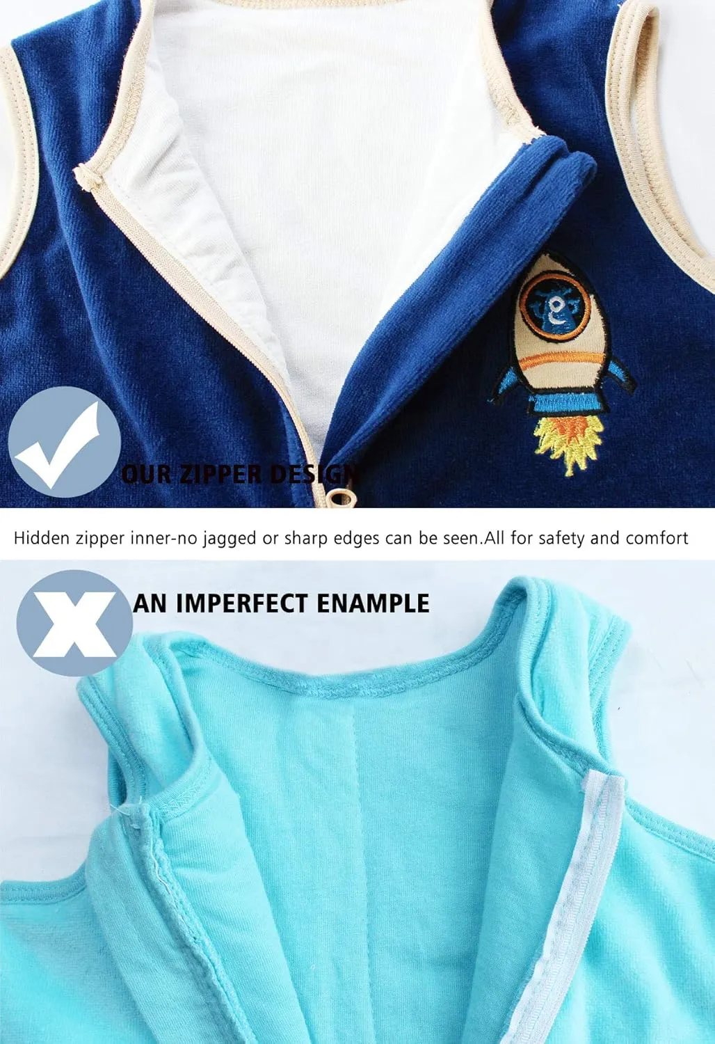 Sincere Baby Sleep Sack Spring Autumn Warm Infant Walking Sleeping Bag with Legs Wearable Blankets Pajamas 6M-4Years