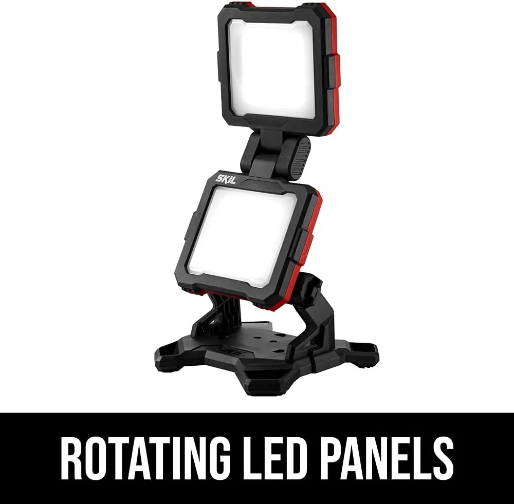 SKIL PWR CORE 20 20V Dual Head Flood Light, Tool Only, Battery and Charger Not Included-LH5534-00