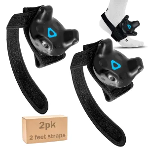 Skywin VR Tracker Straps for HTC Vive System Tracker Puck - Adjustable Straps for Feet Object and Full-Body Tracking in Virtual Reality (2 Feet Strap)