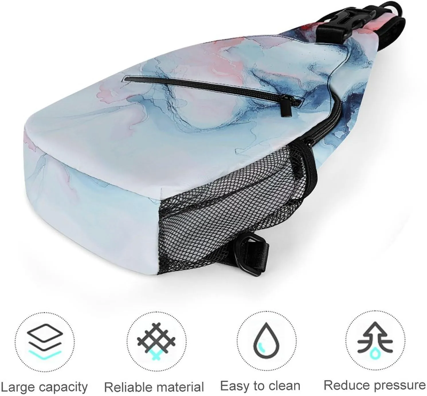 Sling Bags for Women Men A Blurry Woman Sling Backpack Adjustable Belt Casual Chest Daypack Bum Bags Fanny Pack for Travel Sports Running Hiking Waist Packs