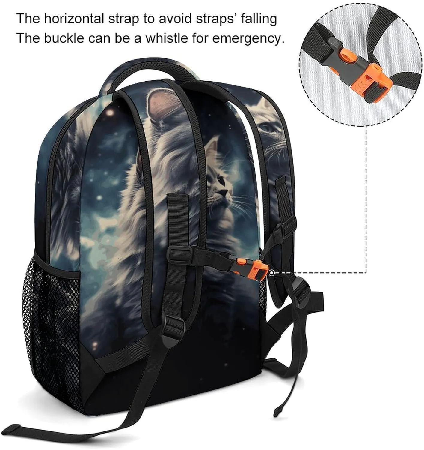 Small Backpacks Personalized Nebula Printing Travel Bag Lightweight Travel Backpack For Women Men