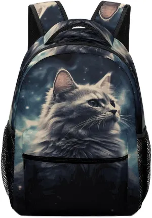 Small Backpacks Personalized Nebula Printing Travel Bag Lightweight Travel Backpack For Women Men