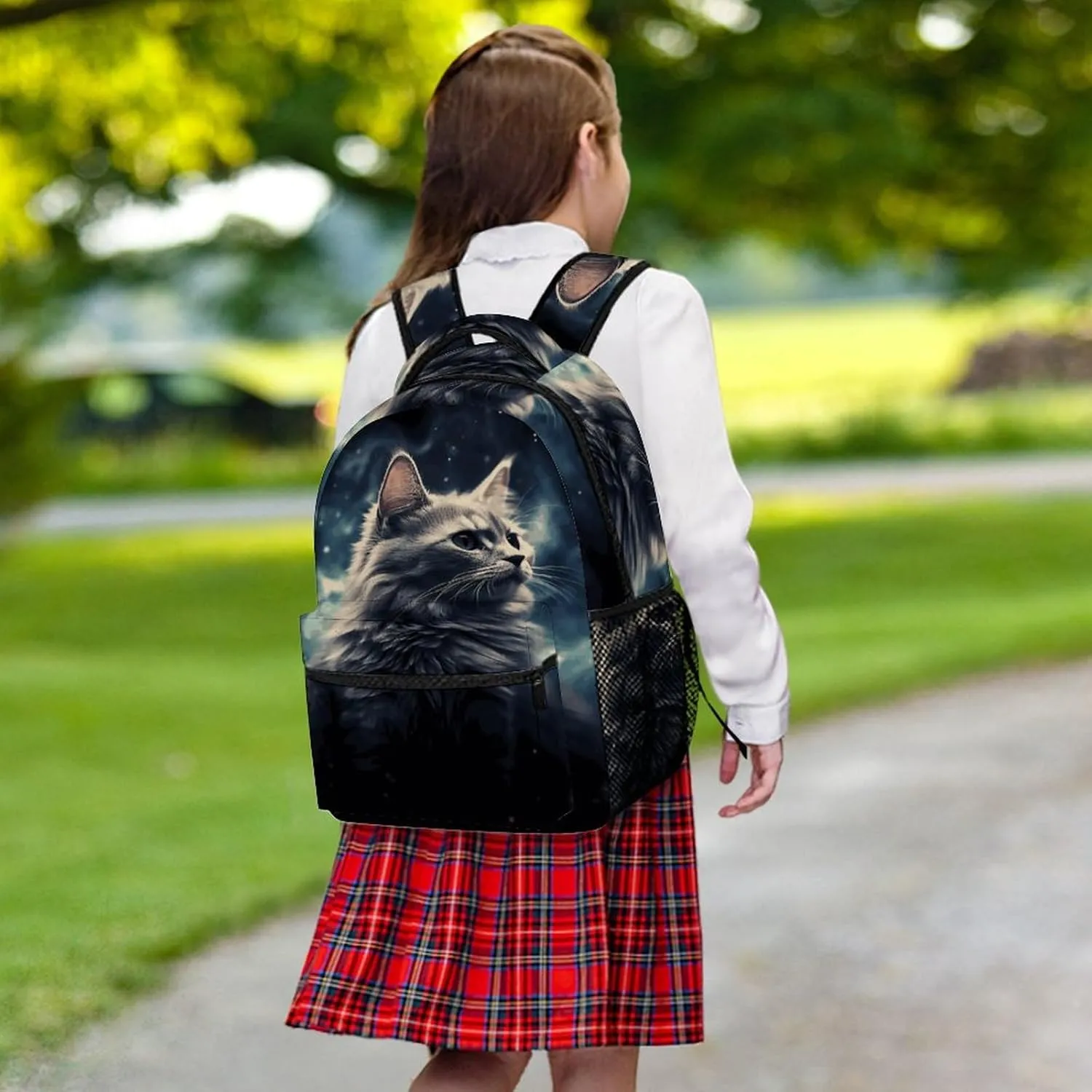 Small Backpacks Personalized Nebula Printing Travel Bag Lightweight Travel Backpack For Women Men
