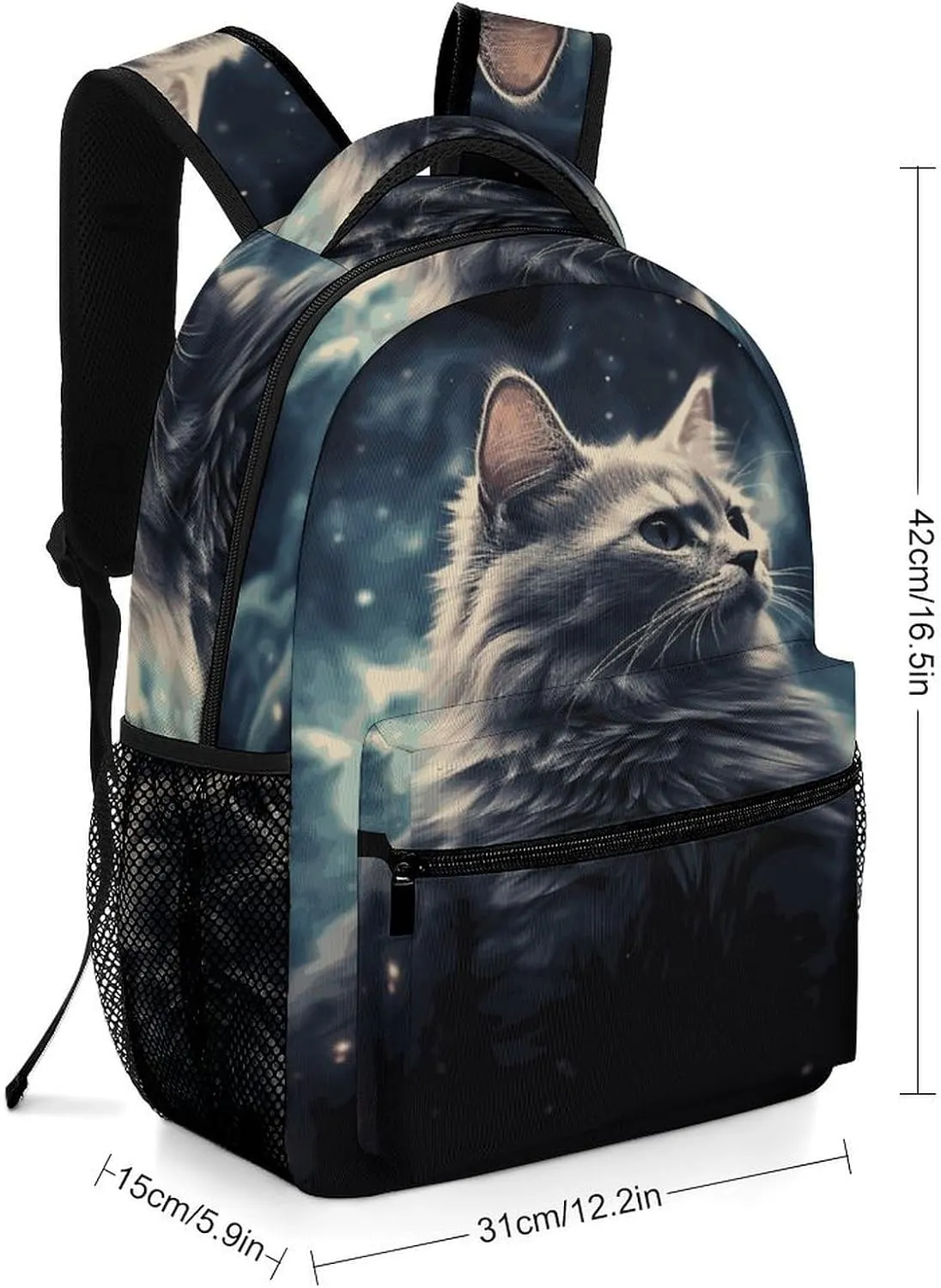 Small Backpacks Personalized Nebula Printing Travel Bag Lightweight Travel Backpack For Women Men
