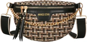 Small Crossbody Shoulder Bags for Women Fanny Packs Belt Chest Bag Knitting Crochet Waist Pouch Lightweight Phone Purse for Outdoor Traveling