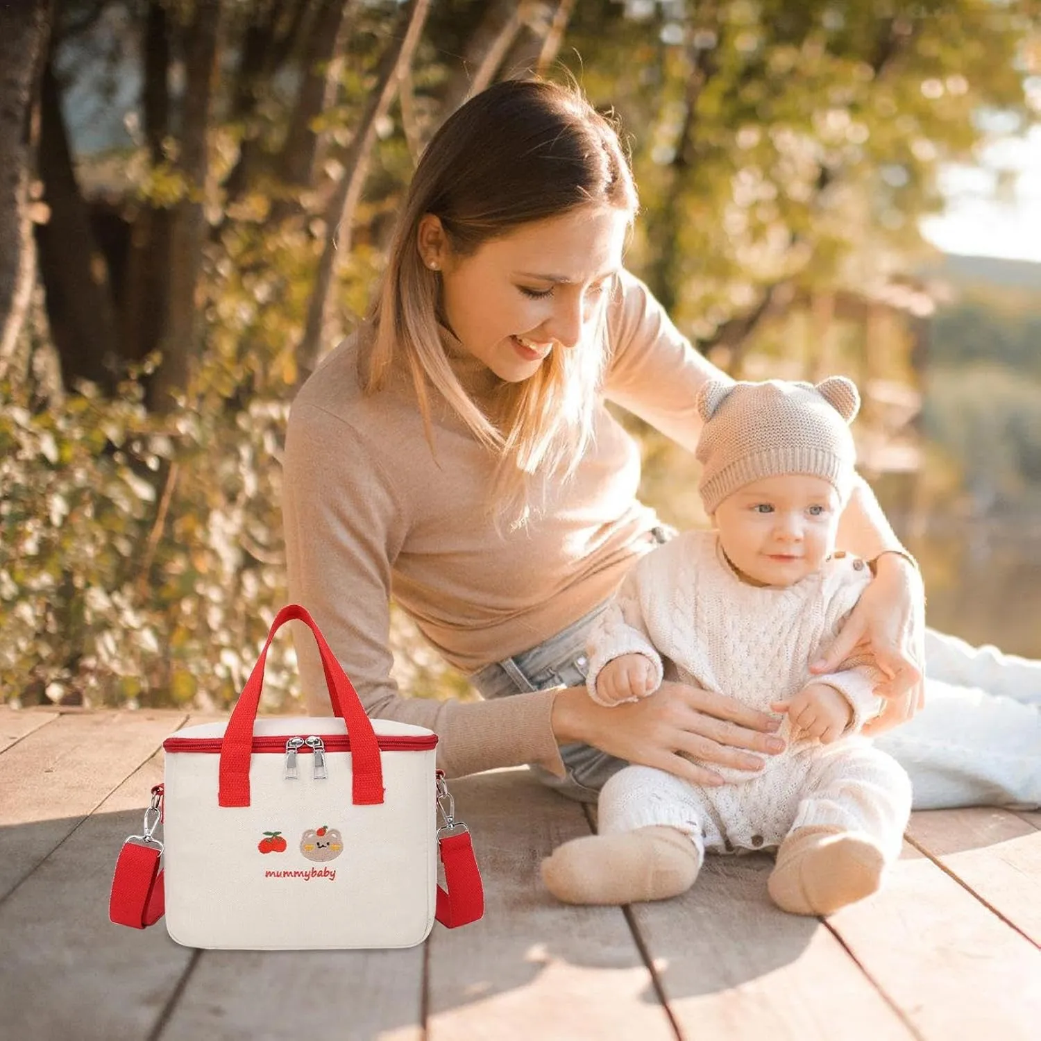 Small Diaper Bag - Travel Diaper Tote, Cute Nappy Organizer | Large Capacity Shoulder Diaper Pouch, Multifunctional Changing