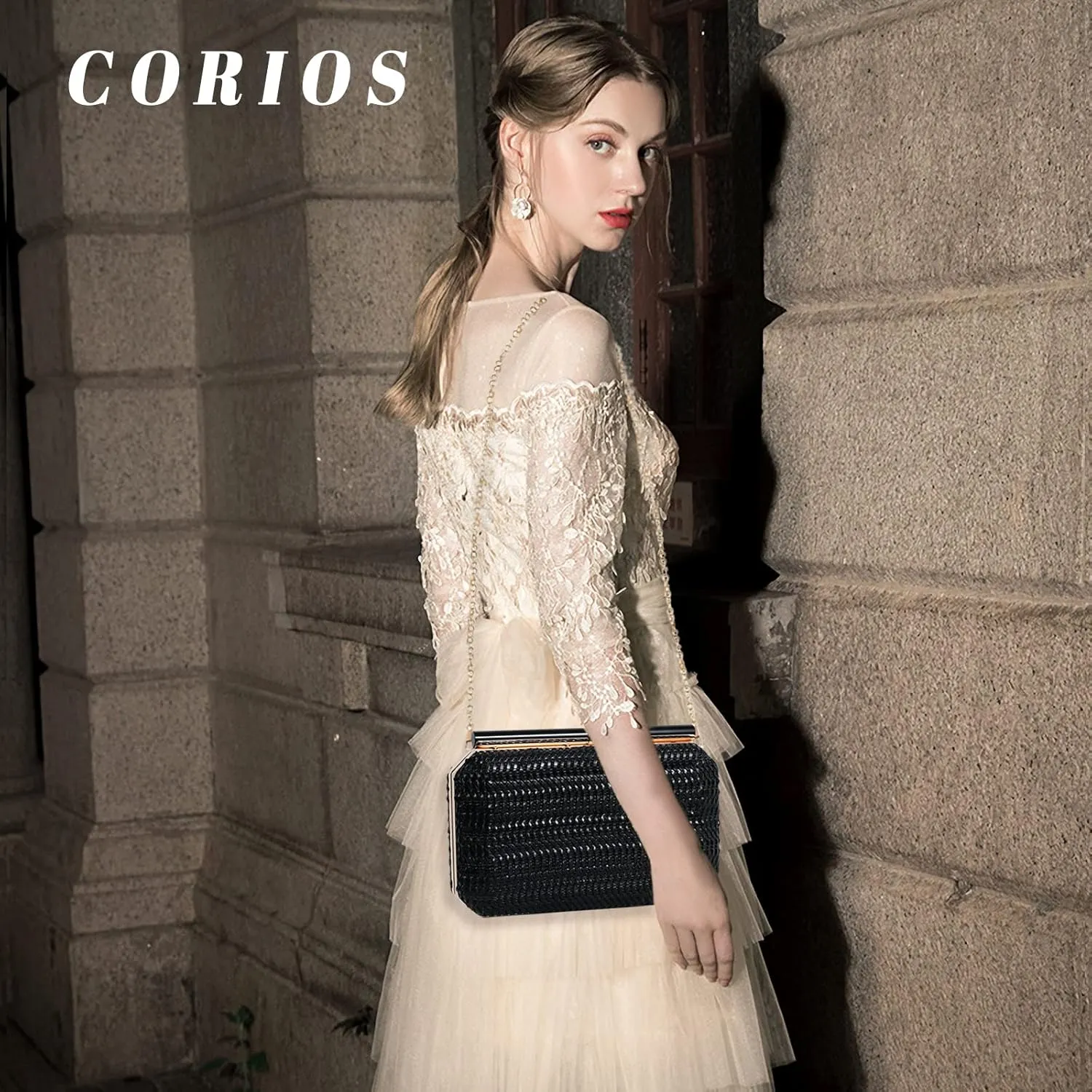 Small Evening Bag for Women Elegant Clutch Bag Bridal Wedding Purse Handbag