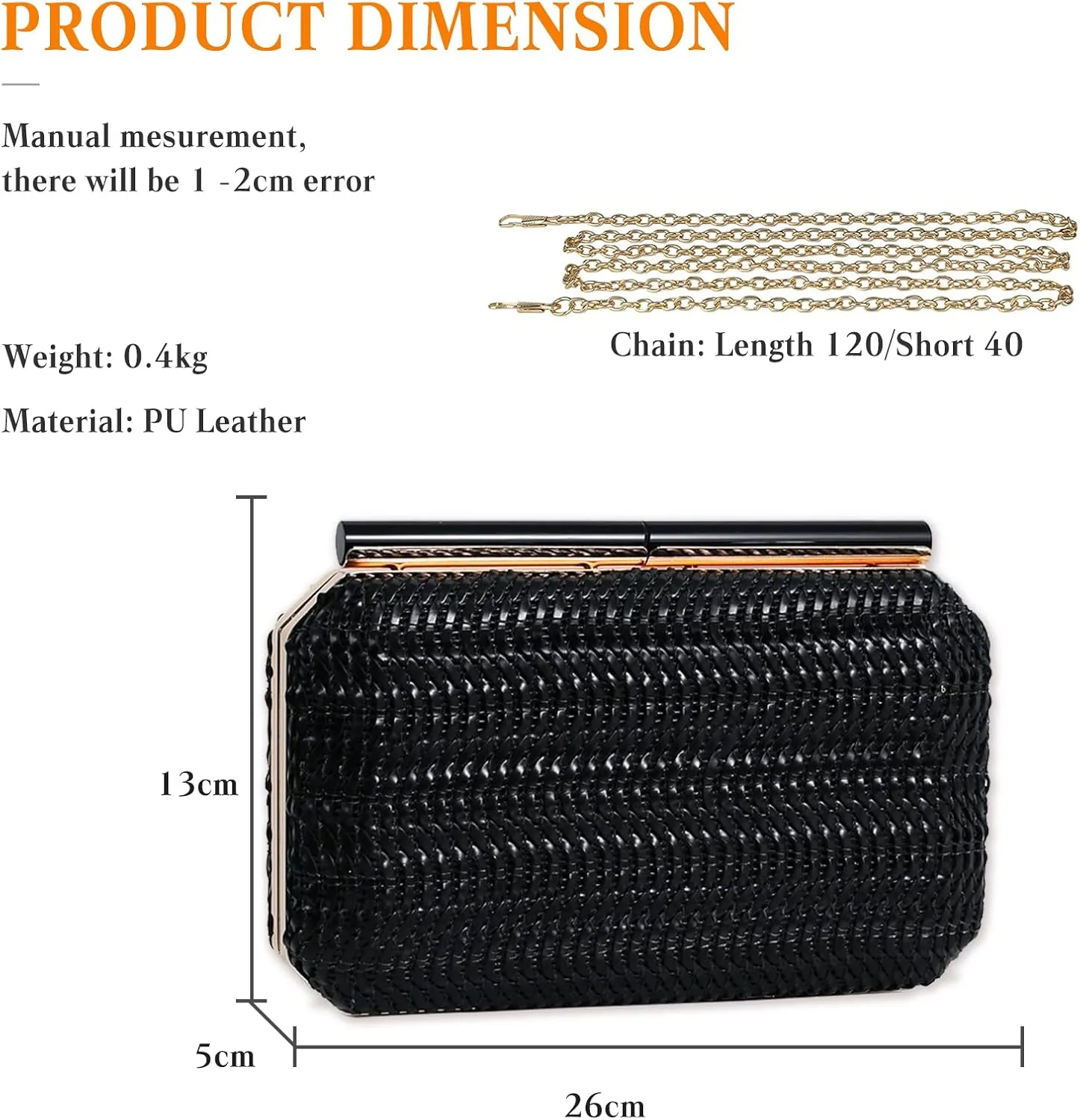 Small Evening Bag for Women Elegant Clutch Bag Bridal Wedding Purse Handbag