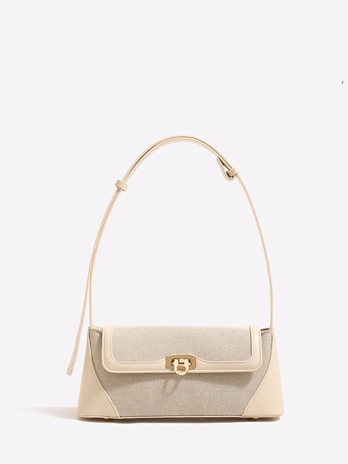 Small Shoulder Bag for Women, Retro PU Leather Underarm Bag Top Handle Hobo Tote Clutch Handbag Purse with Buckle Closure