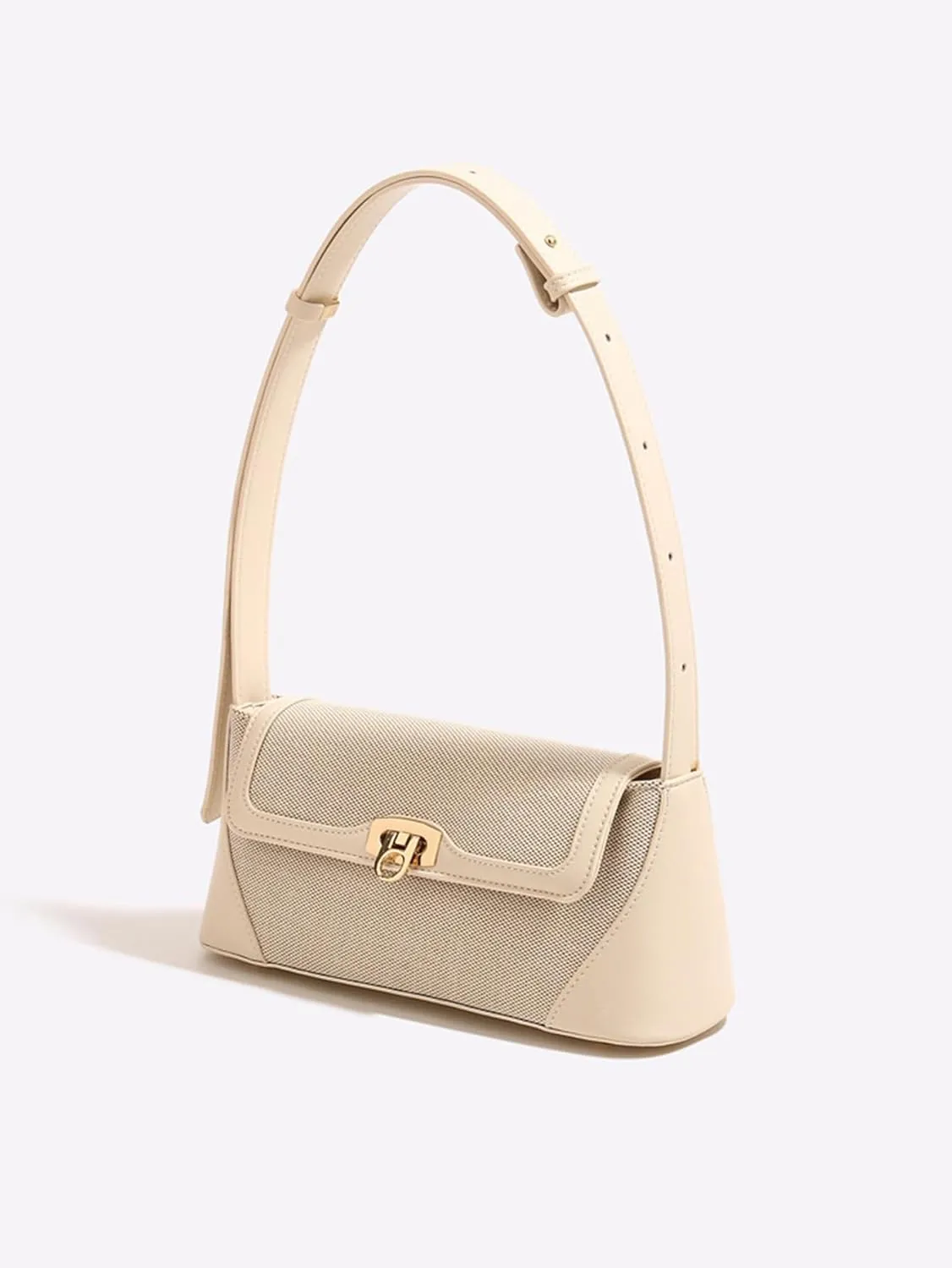Small Shoulder Bag for Women, Retro PU Leather Underarm Bag Top Handle Hobo Tote Clutch Handbag Purse with Buckle Closure