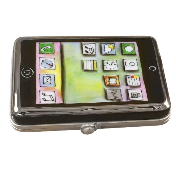 Smart Phone Limoges Porcelain Box